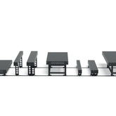 USRSU120W.P: 10'x16"x8" U-Shape Square for the SB 6' System 28 Imperial Series Rail System (Plasma Nitrided) - Siegmund Welding Tables USA (An Official Division of Quantum Machinery)